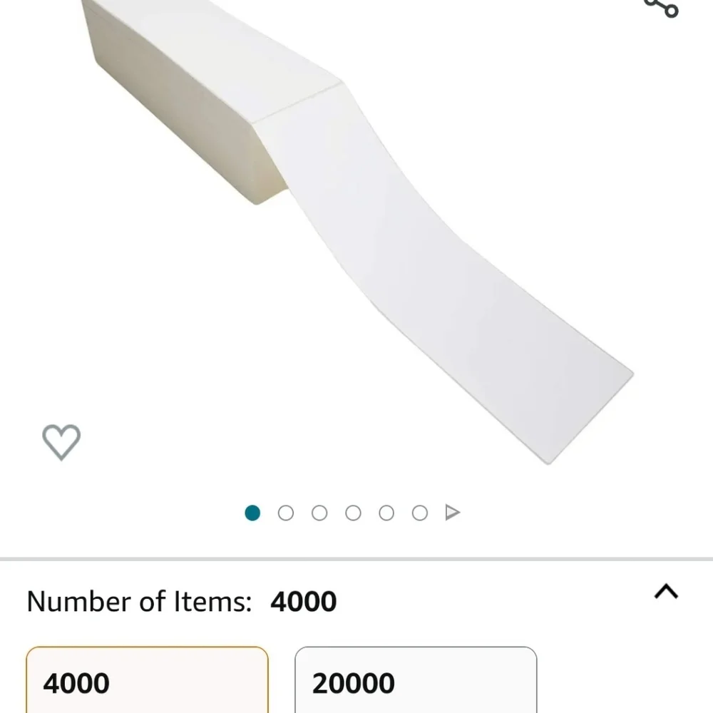 4x6 Thermal Shipping Labels